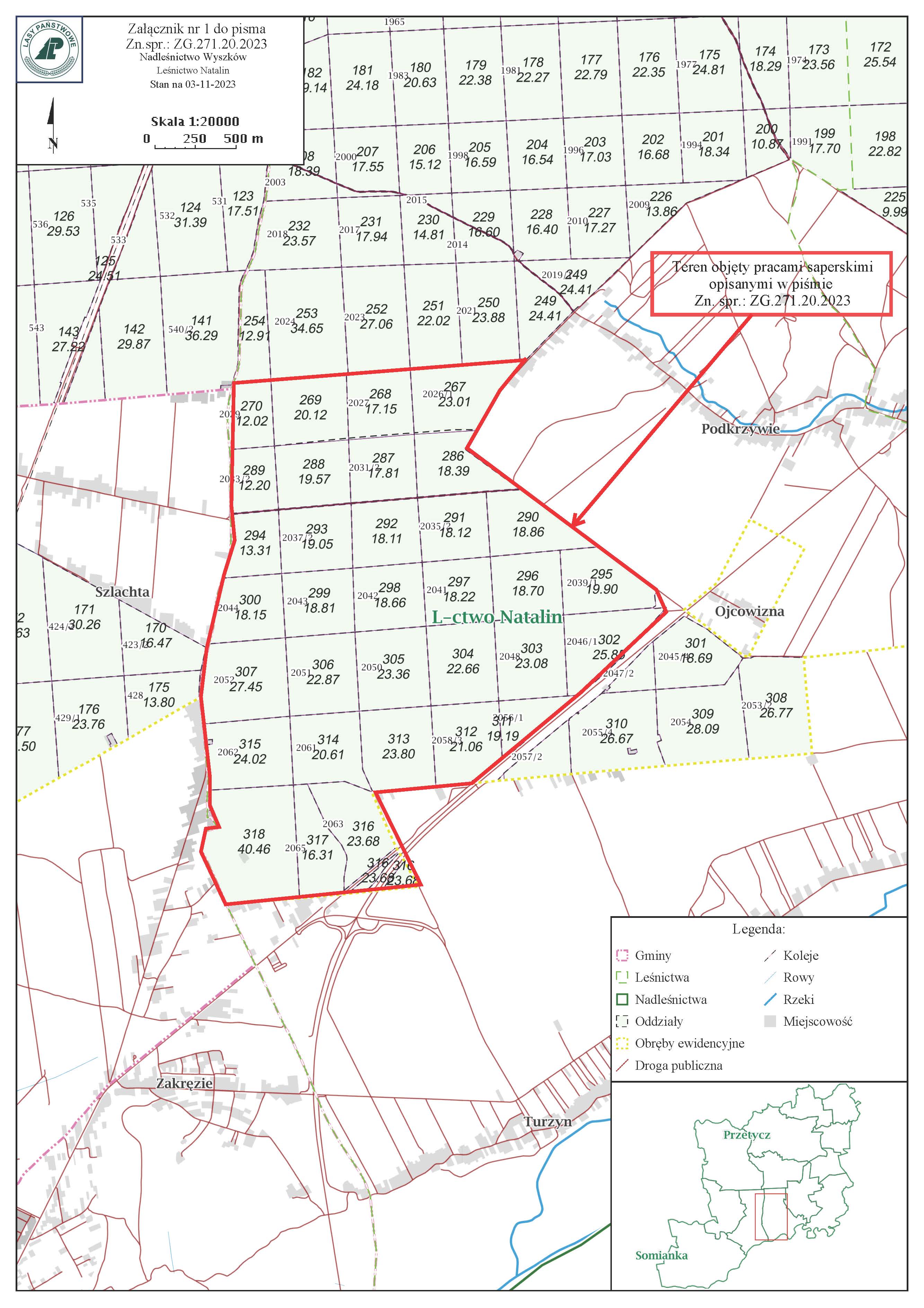 Załącznik numer 2 do pisma ZG.271.20.2023 z dnia 03.11.2023 roku - mapa ....jpg (680 KB)