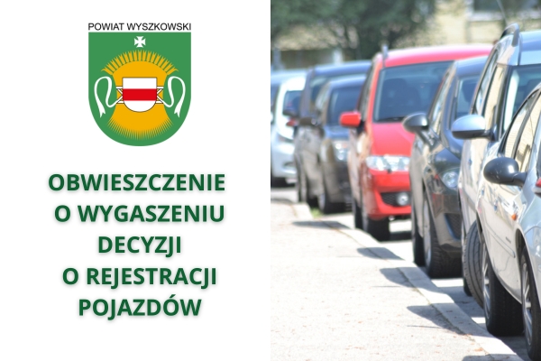 Ikona do artykułu: Obwieszczenie o wygaszeniu decyzji o rejestracji pojazdów