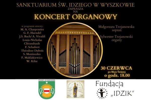Ikona do artykułu: Koncert organowy w Sanktuarium św. Idziego w Wyszkowie