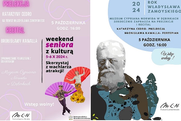 Ikona do artykułu: "Weekend Seniora z Kulturą" w Muzeum Cypriana Norwida w Dębinkach  