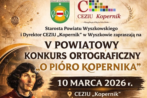 Ikona do artykułu: V Powiatowy Konkurs Ortograficzny "O Pióro Kopernika"